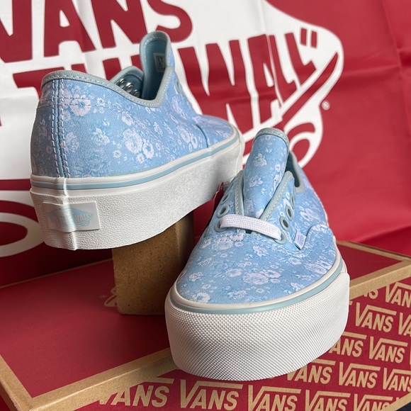 Vans Authentic PLATFORMS Tonal Floral/Omphlds/True White sneakers-platforms Men’ - Picture 10 of 16